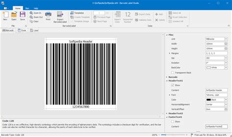 Softrm Barcode Label Studio