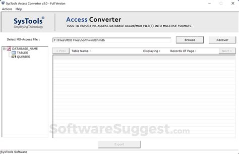 SysTools Access Converter 7.3