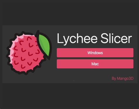 Mango3D Lychee Slicer 7.0.2